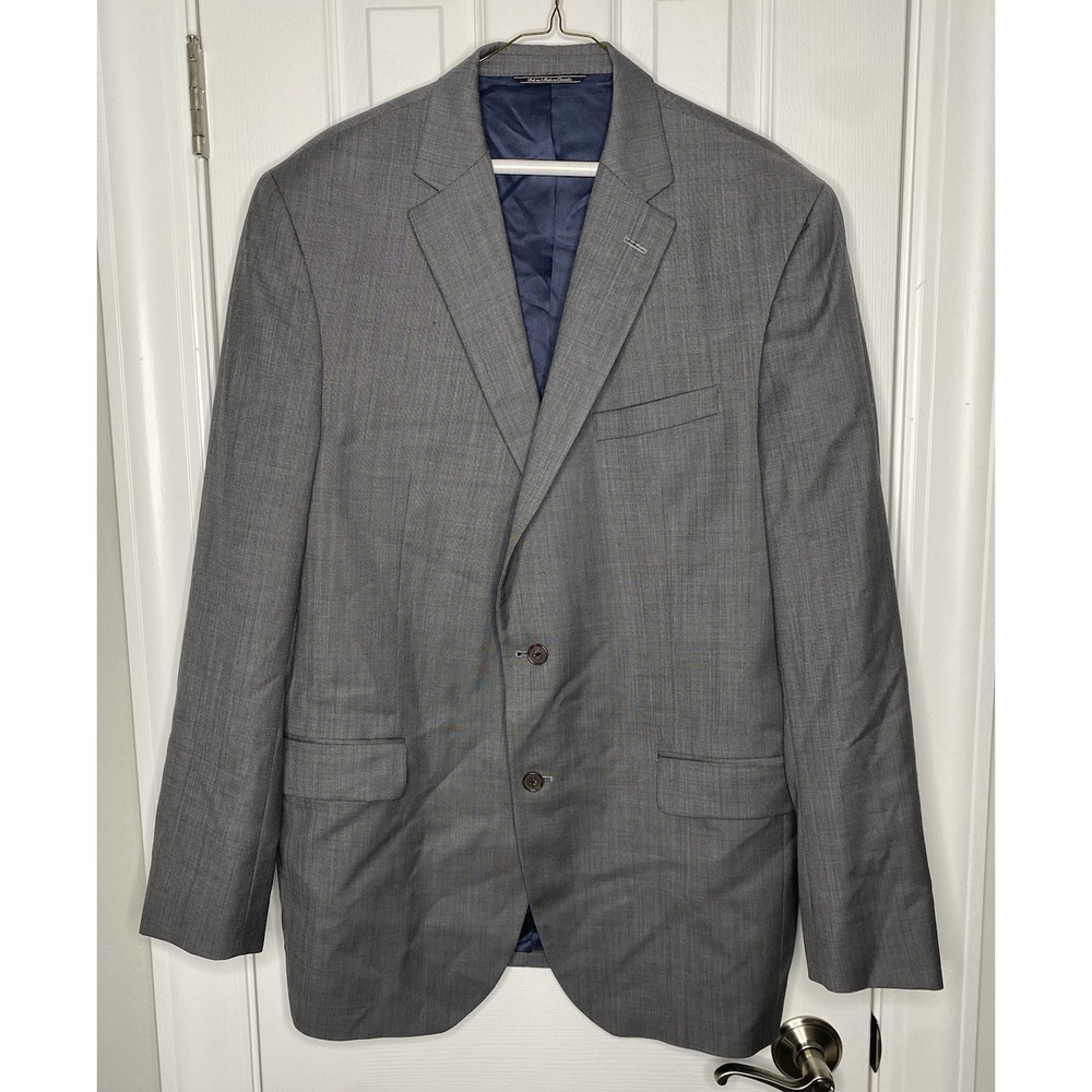 Jack Victor Men's Executive Collection 100% Wool Blazer Grey Size 44 L